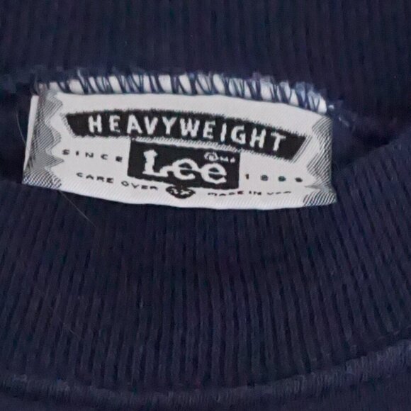 '93 Lee Heavyweight Navy Gold St Mary's Catholic Church Crewneck Sweater 3X - Picture 10 of 10